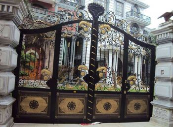 福州鐵藝大門(mén)-福州東盛門(mén)業(yè)-福州鐵藝大門(mén)加工